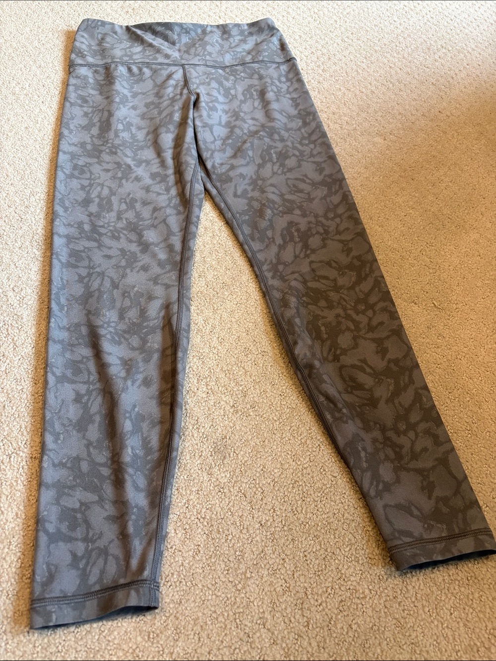 Savage X Fenty Gray Patterned High-Waist Leggings
